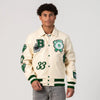 "Boston Online Exclusive All-Leather Varsity Jacket – Limited Edition City-Inspired Style"