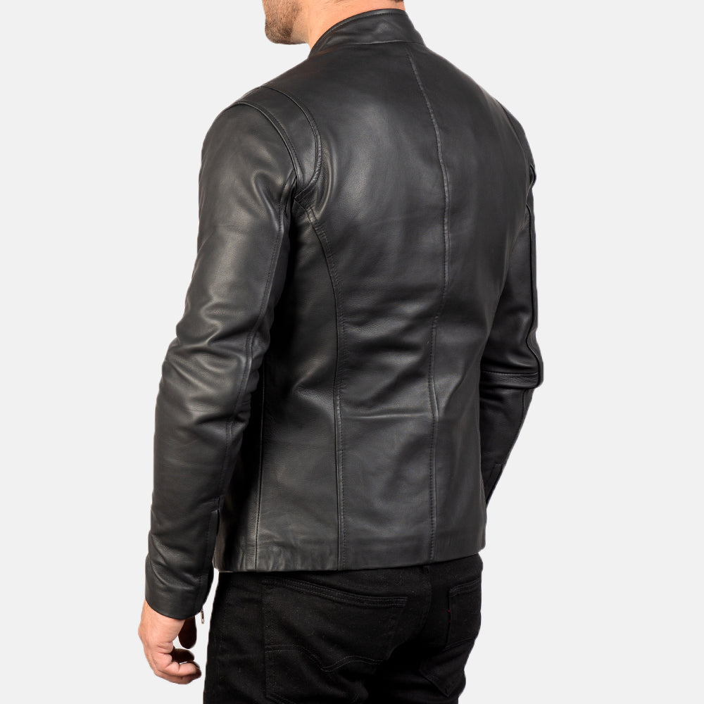 Liam Red Leather Biker Jacket