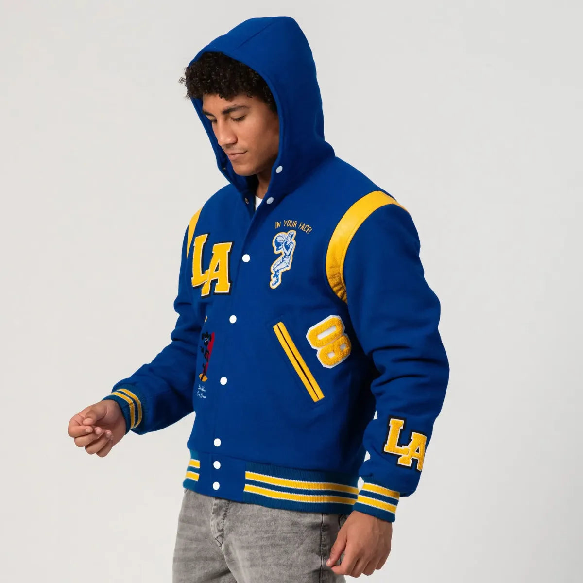 "Los Angeles Online Exclusive Hooded Letterman Jacket – Limited Edition Tribute to SoCal Style